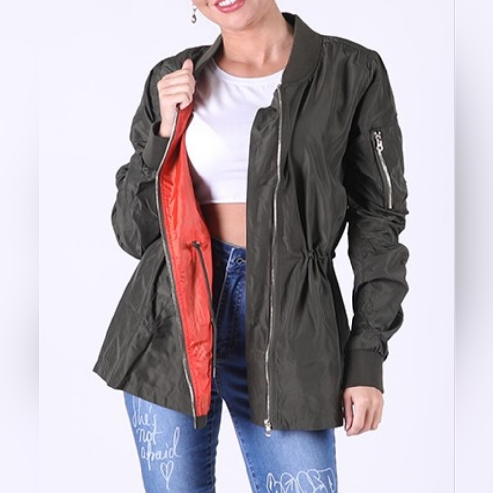 MA1 PEPLUM JACKET - Women's Size Medium